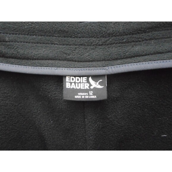 Eddie Bauer Pants Rainier Women Size 12 (34x32) Gray Fleece Lined Jogger - Picture 3 of 10